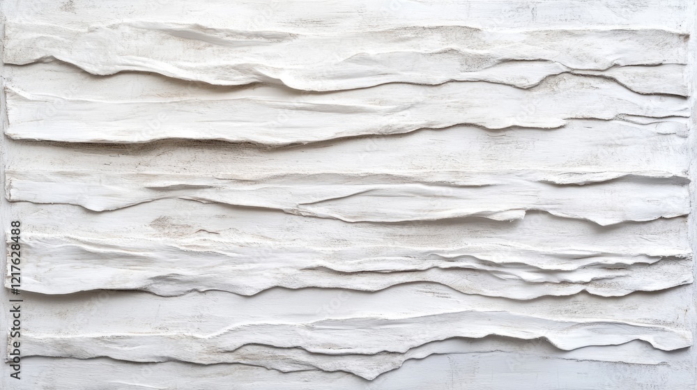 Poster textured white abstract wall art with layered design and visible brush strokes suitable for backgrou