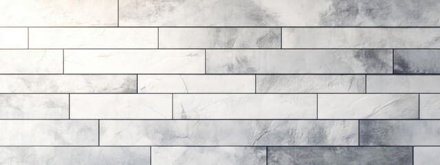 Textured gray marble tile wall with rectangular tiles and subtle variations, ideal for backgrounds with Copy Space.