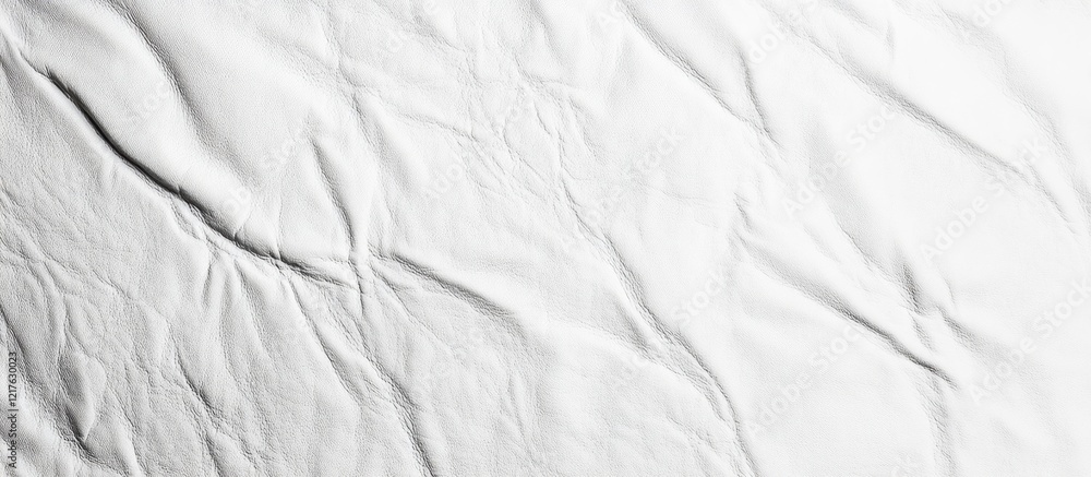 Poster white crumpled paper texture background with copy space for design and branding projects