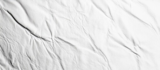 Fototapeta premium White crumpled paper texture background with copy space for design and branding projects