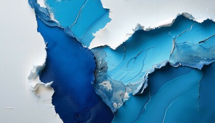 blue paint on a wall