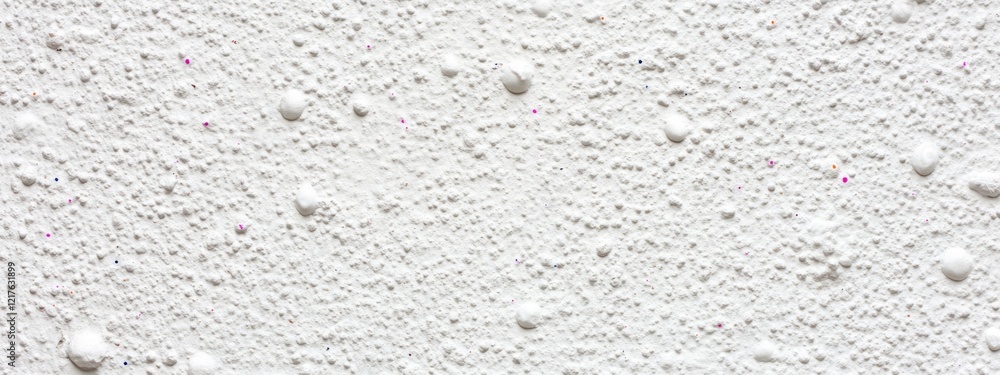 Poster white textured wall surface with foam-like bubbles, abstract pattern, suitable for backgrounds or te