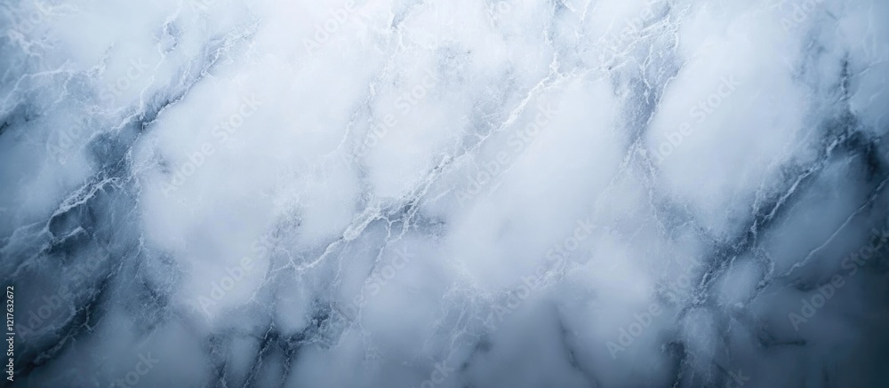 Poster blue and white marble texture background with cloudy pattern and copy space for text placement