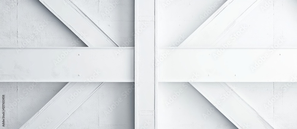 Poster white wooden texture with cross beams and lines ideal for background use copy space