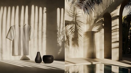 A wrinkle-free unisex T-shirt positioned flat on a bright white background, designed to emphasize its versatile and simple style