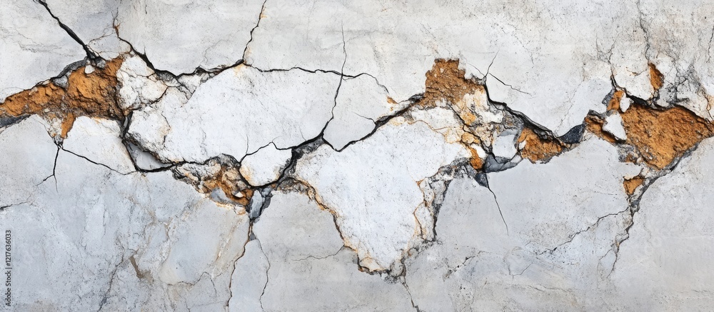 Poster cracked marble texture background with brown and gray tones ideal for design projects with copy spac
