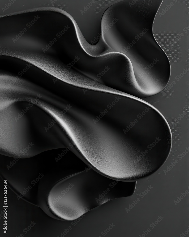 Poster dynamic minimalistic layers in contemporary design modern studio textures sleek black environment ab