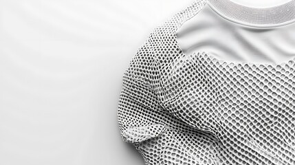 A simple white oversized T-shirt mockup arranged on a white background, showcasing its broad structure and minimal details