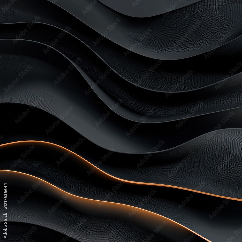 Poster dynamic minimalistic wave patterns abstract design digital art contemporary background close-up view