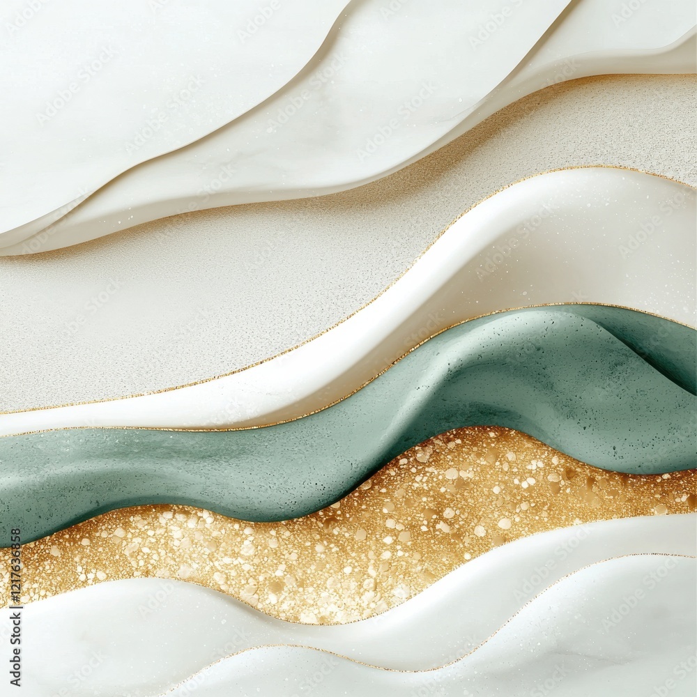 Aufkleber subtle textures and layers in minimalistic design abstract soft colors modern aesthetic artistic vie