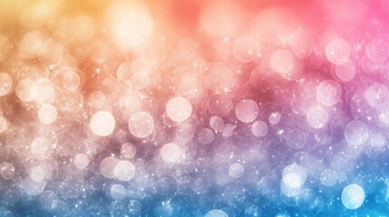 Obraz premium Colorful bokeh background with soft blurred lights in various shades creating a gradient effect Copy Space available