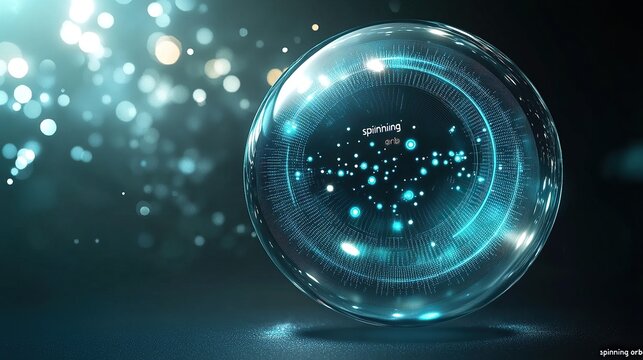 A futuristic "spinning orb" scatterplot