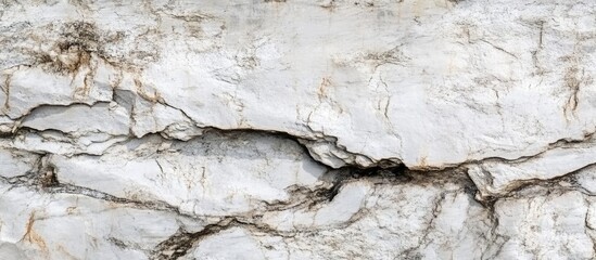 White marble texture with natural veins and cracks in rock surface suitable for backgrounds or design use Copy Space