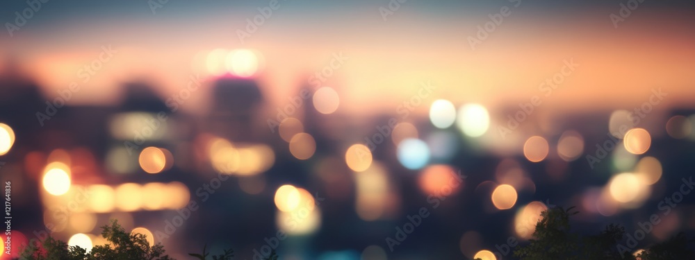 Poster modern urban blur background with contemporary architecture and dreamy bokeh effects ideal for text 