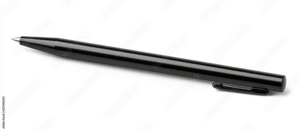 Poster black pen on white background with empty copyspace for personalized text or branding use in business