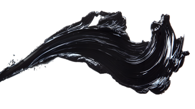 black and white splashes