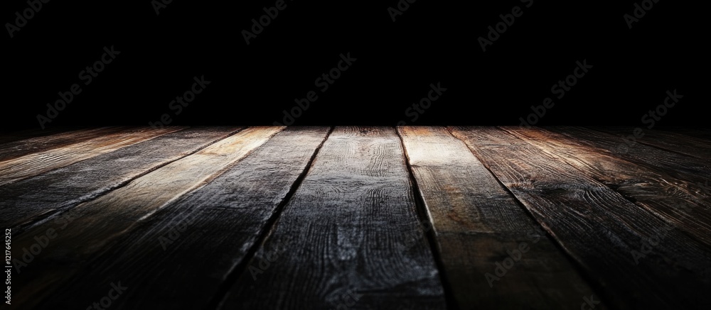 Poster dark wooden tabletop texture with spacious area for text display ideal for presentations and adverti