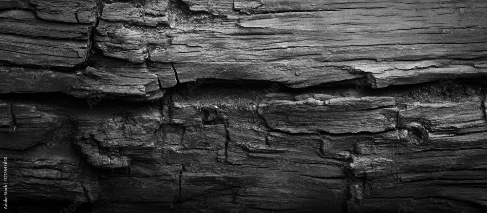 Aufkleber Black Weathered Wood Texture Background for Design with Copyspace Ideal for Text Overlay and Creative Projects