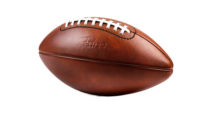 American football ball isolated on transparent background PNG.
