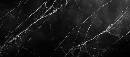 Black Slate Stone Background Featuring Dark Gray Marble Design with Expansive Copyspace for Text Placement and Elegant Texture Details