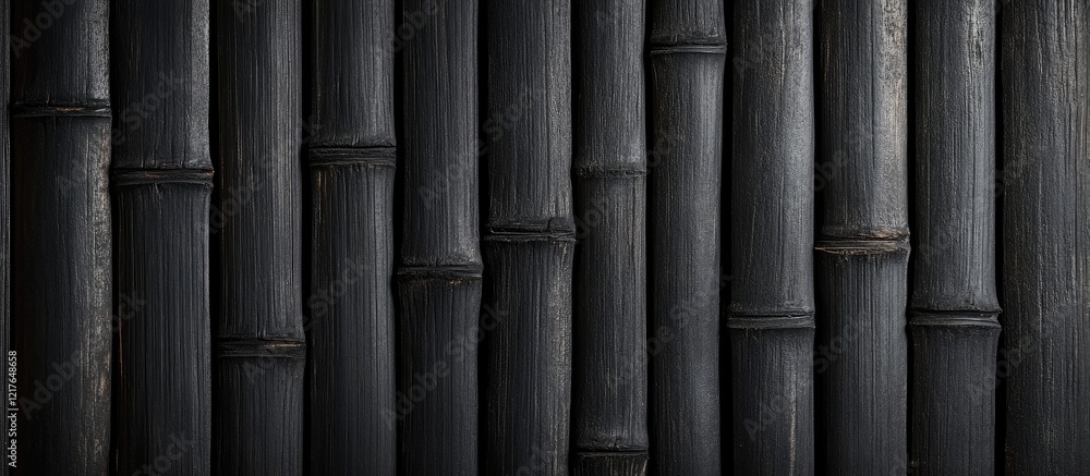 Poster black spun bamboo texture background ideal for creative projects featuring ample copyspace for text 
