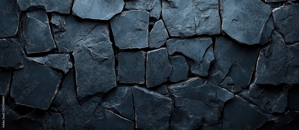 Aufkleber Dark Stone Texture Background for Website or Flyer Design Featuring Empty Copy Space for Text or Graphic Elements