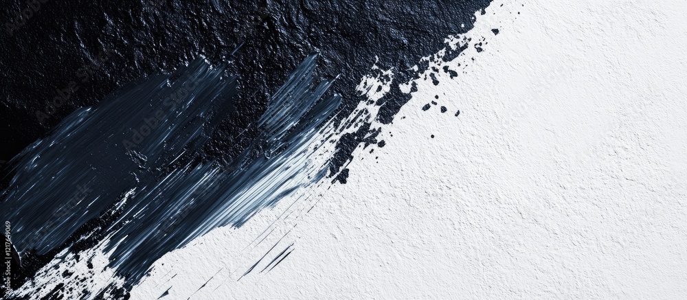 Poster Textured monochrome grunge background in black white and grey with space for text overlay suitable for artistic or design projects