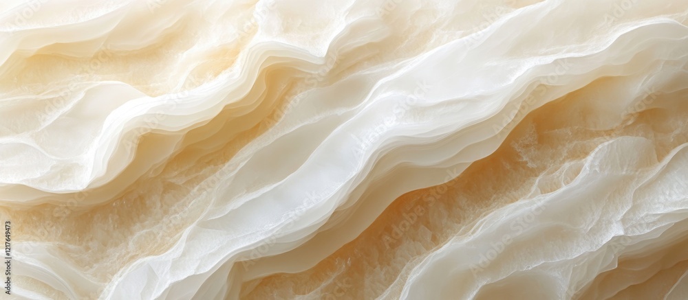 Poster beige agate marble texture with soft waves and empty space for text showcasing elegance and natural 