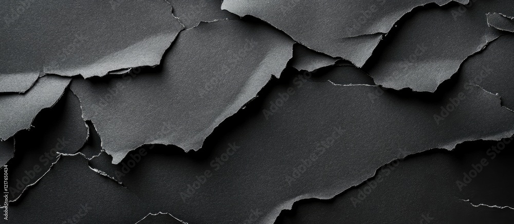 Aufkleber Textured Black Cardboard Surface with Empty Space for Copy Providing a Versatile Background for Design and Creative Projects