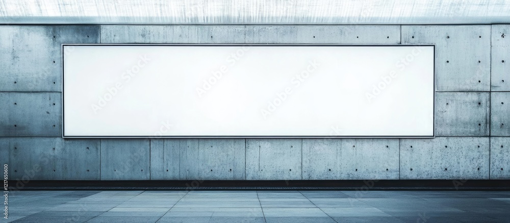 Poster blank led billboard display on urban street with empty space for text and creative advertising oppor