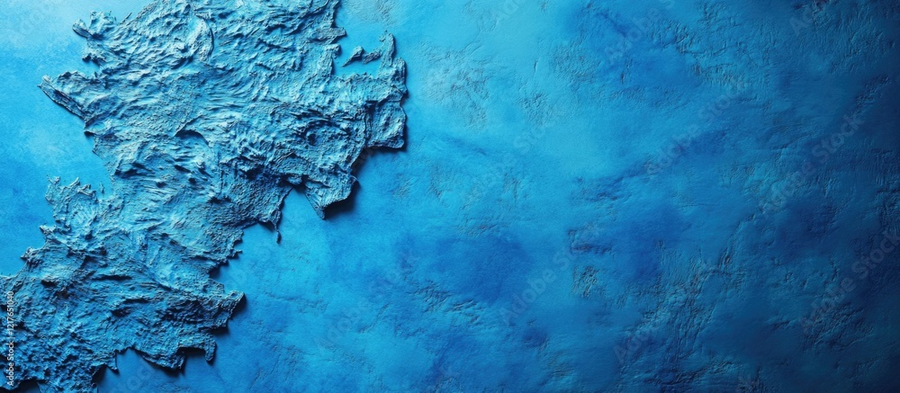 Aufkleber Blue Textured Map of France with Generous Copyspace for Custom Text or Creative Design Elements