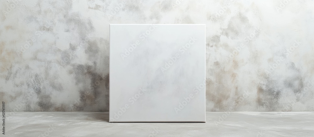Aufkleber Blank Canvas on Subtle Textured Background Ideal for Creative Projects and Text Insertion with Ample Copyspace for Your Message