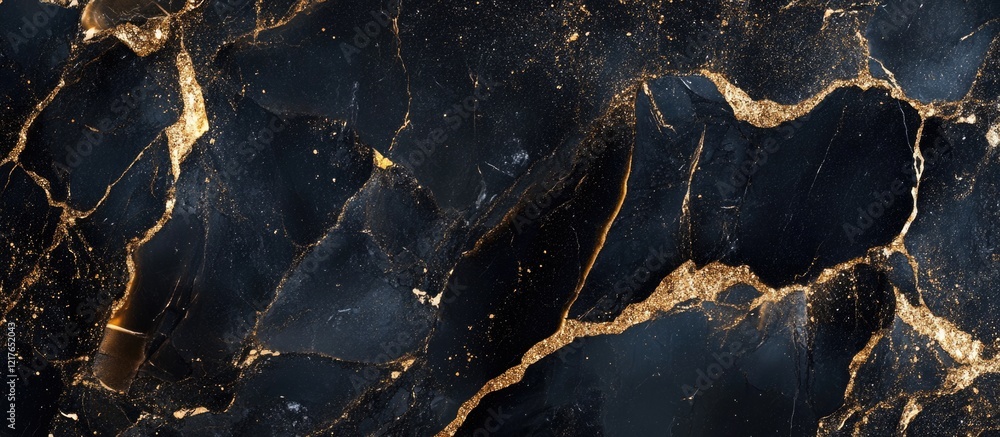 Poster elegant black and gold abstract marble texture background for sophisticated design and copyspace usa