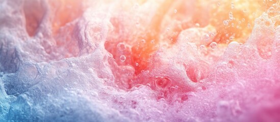 Colorful abstract background with flowing waves and bubbles providing ample space for text or graphics in a vibrant composition