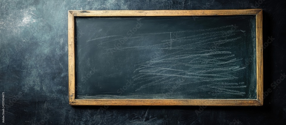 Poster blackboard with ample empty space for notes and creative text ideas perfect for educational or promo