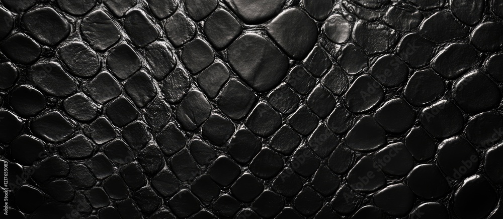 Aufkleber black snake skin texture background with smooth surface ideal for display or copyspace applications 