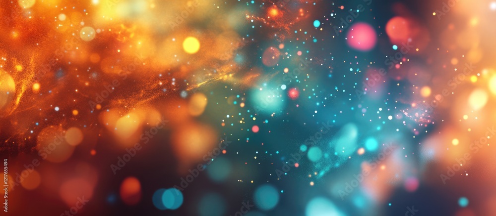 Poster Colorful Blurred Abstract Background of Technological Discovery with Copyspace for Text Ideal for Digital and Creative Designs