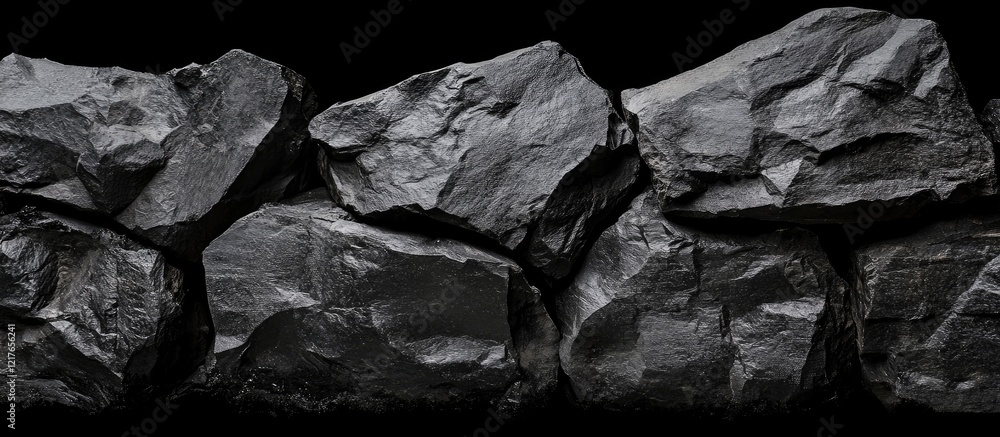 Poster black rock surface suitable for product display or montage featuring generous copyspace for text or 
