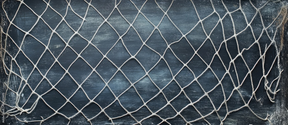 Aufkleber Blackboard Texture with Fishnet Design Vintage Grunge Background and Empty Space for Your Text or Graphics