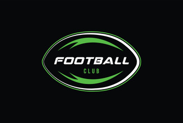 American Football Sports Club badge logo design - Rugby logo