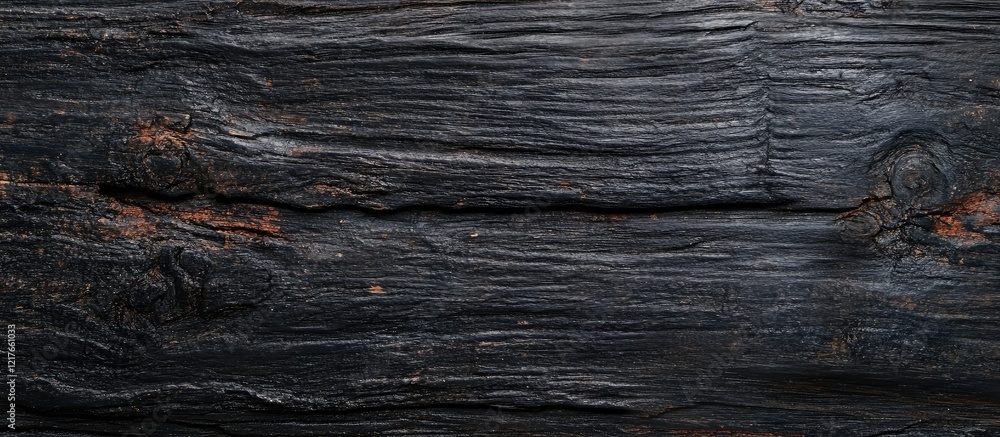 Aufkleber Black Wooden Background Texture with Copyspace for Text Ideal for Banners and Graphic Designs Creative Design Element for Visual Projects