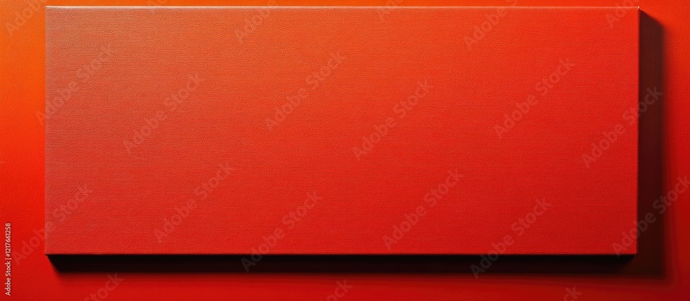 Poster Vibrant red canvas background with ample blank space for creative text and artwork showcasing bold color potential for design projects