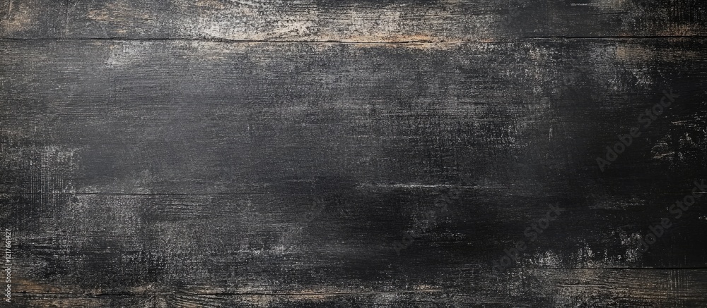 Poster Blank Blackboard Surface with Wooden Texture Ideal for Text Insertion and Creative Design Applications
