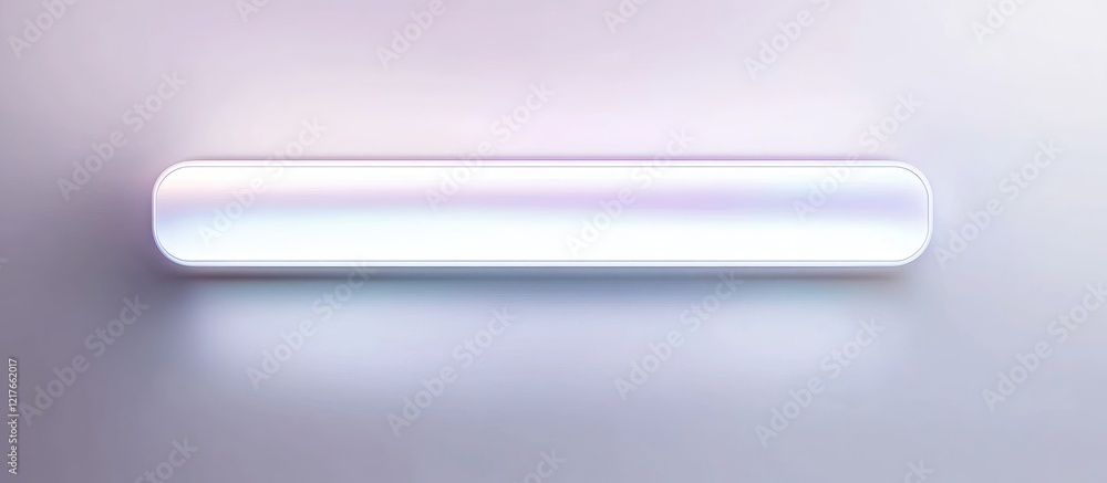 Aufkleber Modern fluorescent light panel with smooth gradient effect and ample copy space for branding or informative text in contemporary interior design
