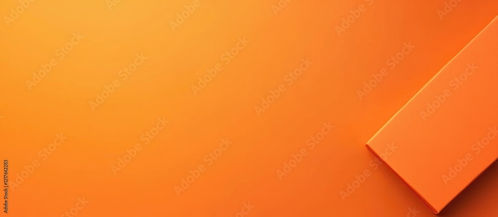 Poster Conference Template Set on Vibrant Orange Background Featuring Blank Space for Text and Design Elements Suitable for Professional Presentations