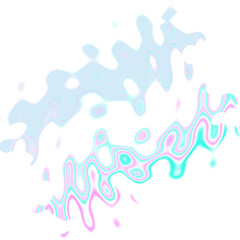 An abstract transparent psychedelic wavy spiral shape design element overlay.