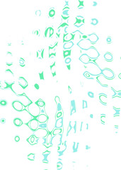 An abstract transparent psychedelic wavy spiral design element overlay.