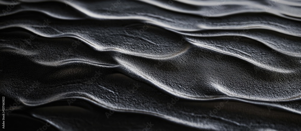 Aufkleber Textured black background with subtle ripples and ample copyspace for text presentations and graphic design applications