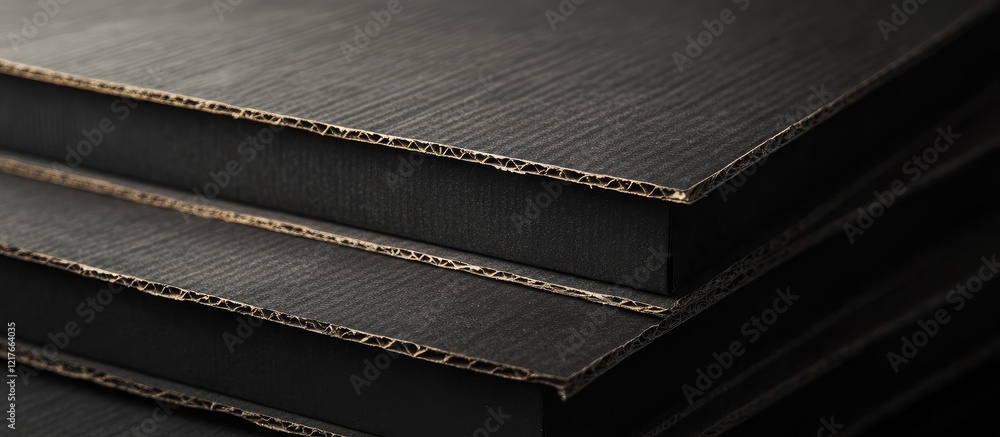 Aufkleber Black Textured Cardboard Surface Ideal for Text Placement with Empty Space for Customization and Creative Designs