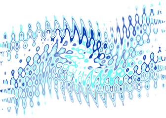 Fototapeta premium An abstract transparent psychedelic wavy spiral design element overlay.